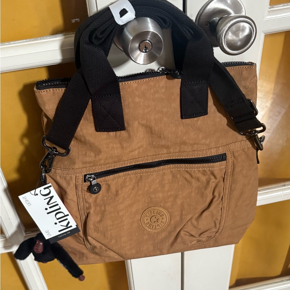 Kipling Tan crossbody Tote for women